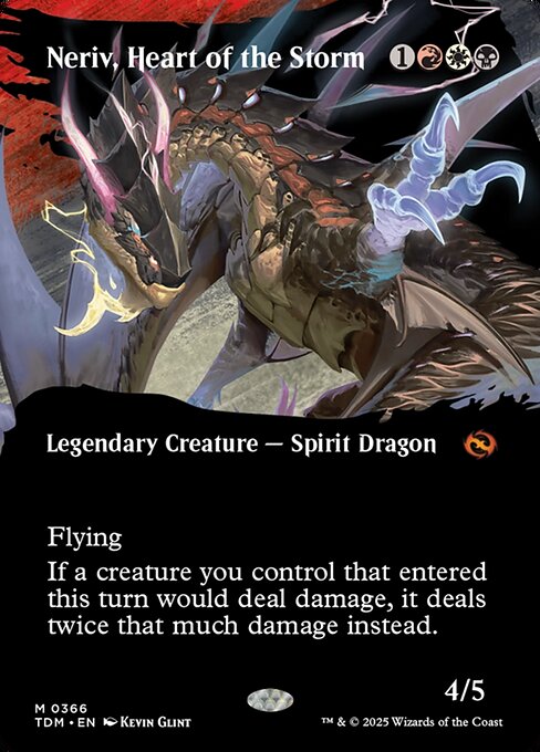 Neriv, Heart of the Storm (Borderless) - Tarkir: Dragonstorm