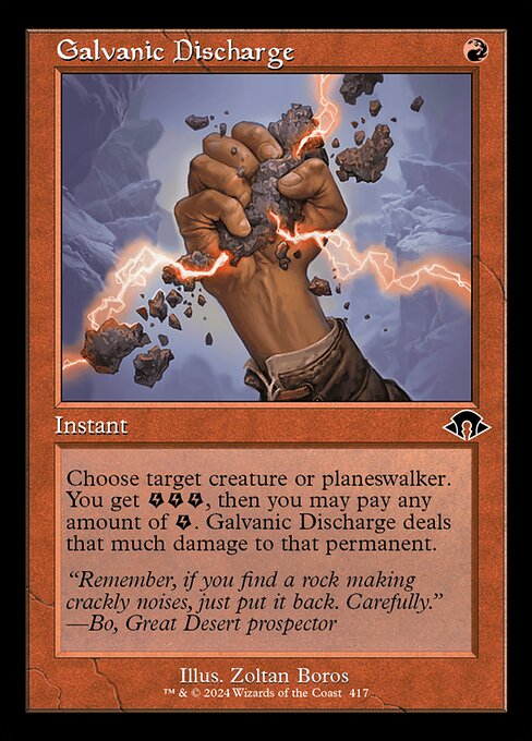 Galvanic Discharge (Retro Frame) (Foil) - Modern Horizons 3