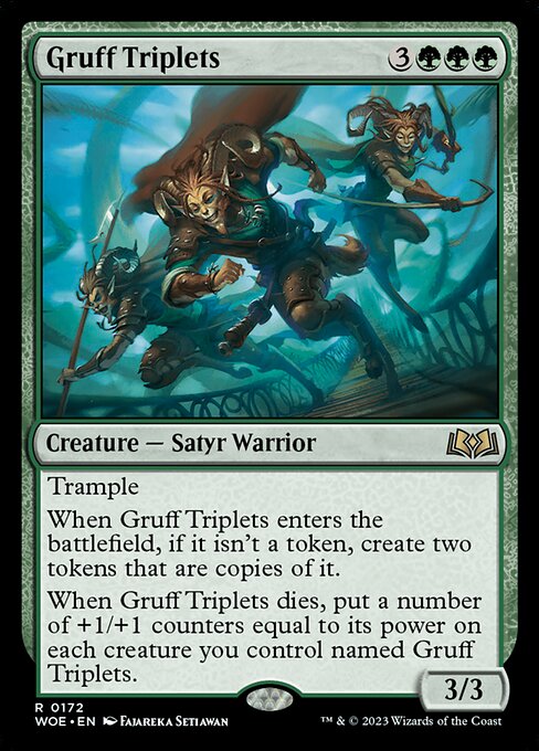 Gruff Triplets (Foil) - Wilds of Eldraine