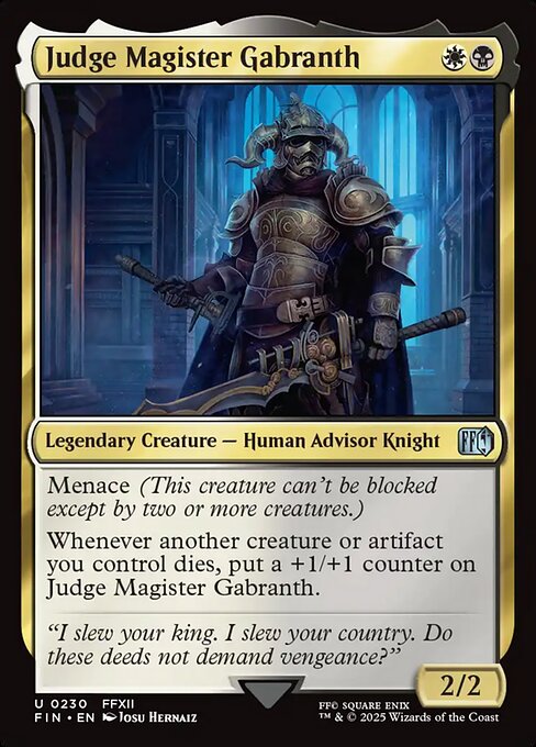 Judge Magister Gabranth (Foil) - FINAL FANTASY