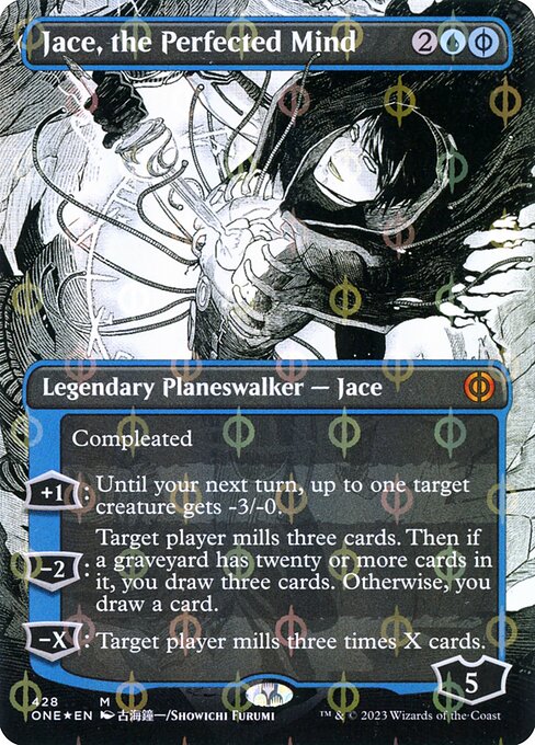 Jace, the Perfected Mind (Borderless) - Phyrexia: All Will Be One