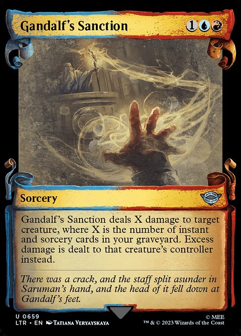 Gandalf's Sanction (Showcase Scrolls) - Universes Beyond: The Lord of the Rings: Tales of Middle-earth