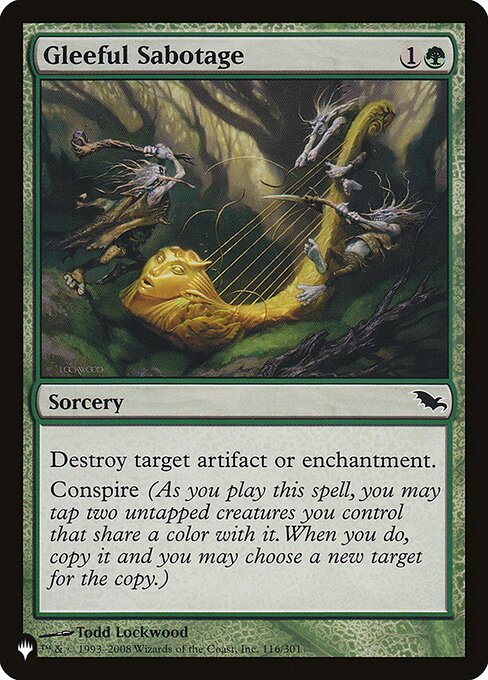 Gleeful Sabotage - The List Reprints