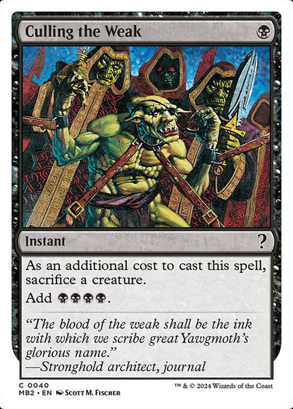 Culling the Weak (White Border) - Mystery Booster 2