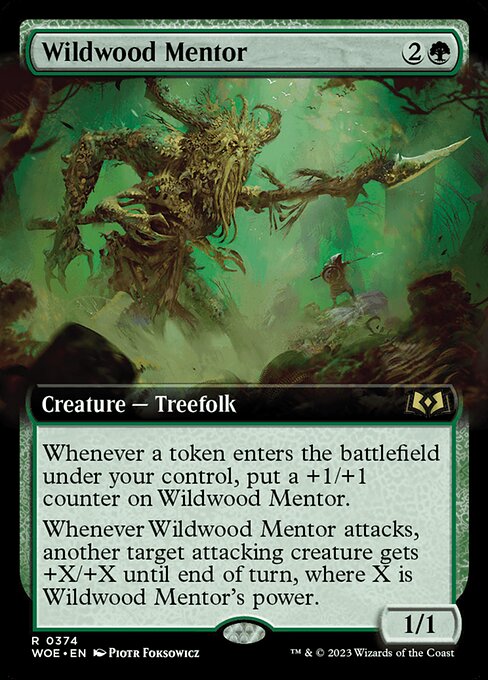 Wildwood Mentor (Extended Art) - Wilds of Eldraine