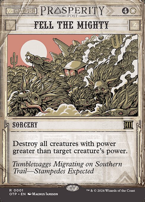 Fell the Mighty - Outlaws of Thunder Junction: Breaking News