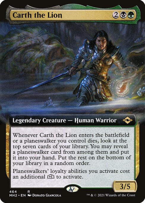 Carth the Lion (Extended Art) - Modern Horizons 2