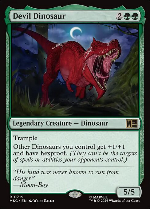 Devil Dinosaur - Commander: Marvel Super Heroes