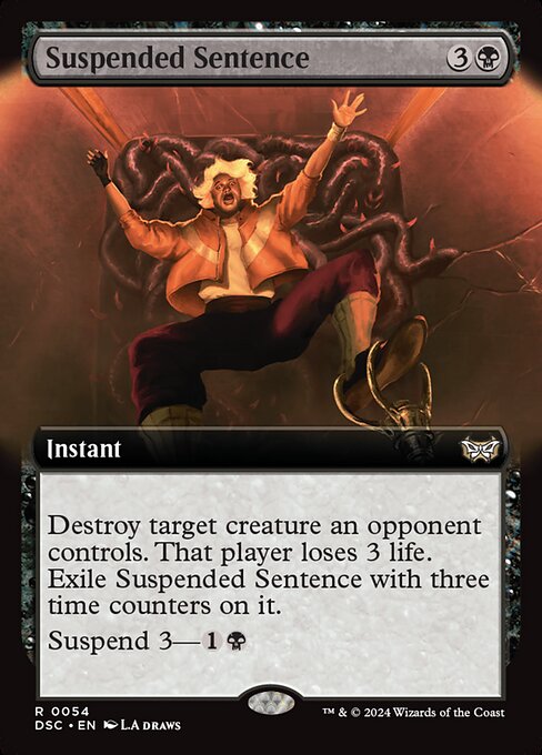 Suspended Sentence (Extended Art) - Commander: Duskmourn: House of Horror