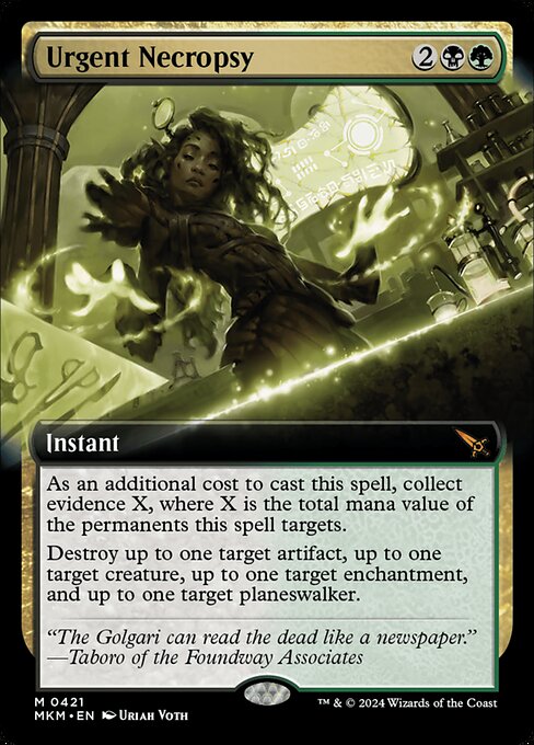 Urgent Necropsy (Extended Art) - Murders at Karlov Manor