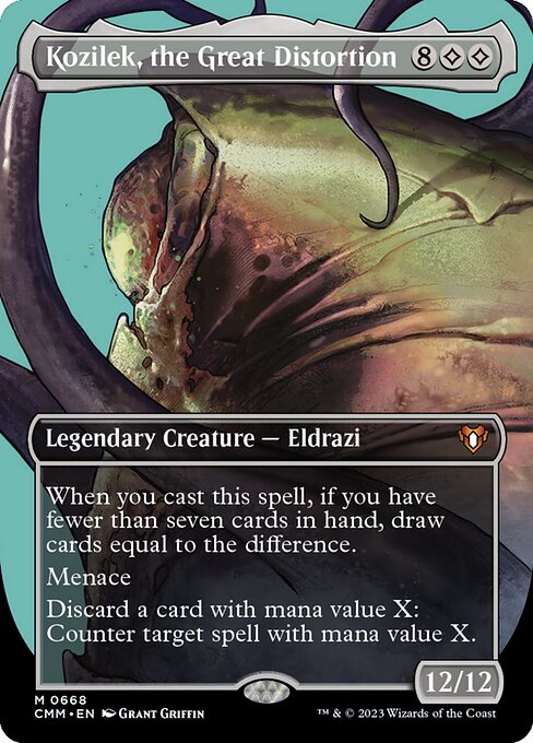 Kozilek, the Great Distortion (Borderless) - Commander Masters