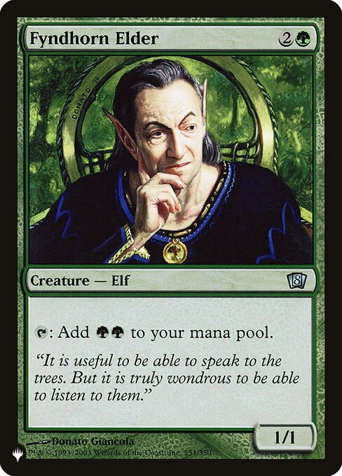 Fyndhorn Elder - The List Reprints