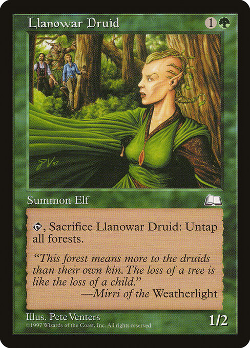 Llanowar Druid - Weatherlight